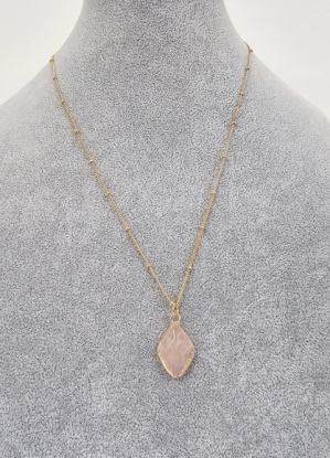 Gold Tone Semi Precious Stone Necklace